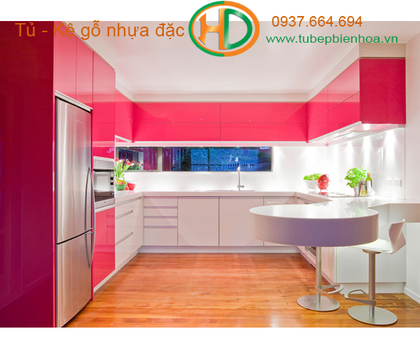 tủ bếp nhựa đẹp cao cấp fomex 1