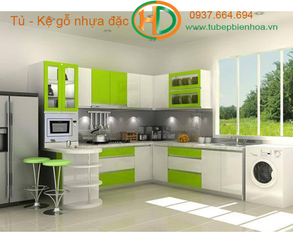 tủ bếp nhựa đẹp cao cấp fomex 2
